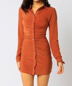 Style 1-3514828361-2696 OLIVACEOUS Orange Size 12 High Neck Mini Cocktail Dress on Queenly