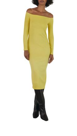 Style 1-3632026174-2791 Enza Costa Yellow Size 12 Military Tall Height Straight Dress on Queenly