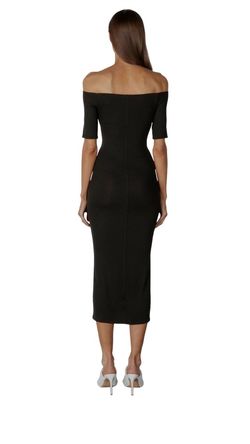 Style 1-365606994-2791 Enza Costa Black Size 12 Sleeves Free Shipping Cocktail Dress on Queenly