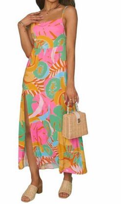 Style 1-3686903751-3011 Show Me Your Mumu Pink Size 8 Floor Length Side Slit Free Shipping Straight Dress on Queenly