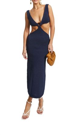Style 1-3789693836-3011 cult gaia Blue Size 8 Free Shipping Navy Cocktail Dress on Queenly