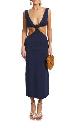 Style 1-3789693836-3011 cult gaia Blue Size 8 Navy Cocktail Dress on Queenly