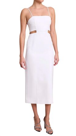 Style 1-3810673621-3425 A.L.C. White Size 6 Free Shipping Cocktail Dress on Queenly
