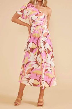 Style 1-3841540848-2901 MINKPINK Pink Size 8 One Shoulder Mini Cocktail Dress on Queenly