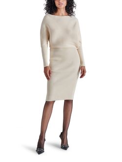 Style 1-3857184089-2696 STEVE MADDEN Nude Size 12 Free Shipping Sleeves Cocktail Dress on Queenly