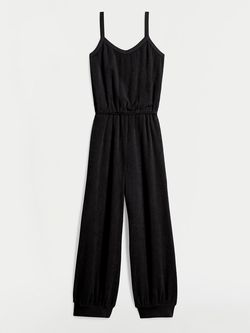 Style 1-3916919256-3471 Suzie Kondi Black Size 4 Floor Length Polyester Jumpsuit Dress on Queenly
