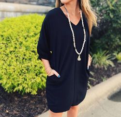 Style 1-3925520223-3236 Ivy Jane Black Size 4 Mini Sorority Rush Sleeves Cocktail Dress on Queenly