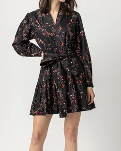 Style 1-4052519779-2696 Lilla P Black Size 12 High Neck Belt Mini Tall Height Cocktail Dress on Queenly