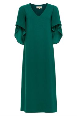 Style 1-4228745484-2901 Anna Cate Green Size 8 V Neck Sleeves Floor Length Cocktail Dress on Queenly