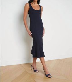 Style 1-475621929-2901 L'Agence Blue Size 8 Mermaid Tall Height Spandex Cocktail Dress on Queenly