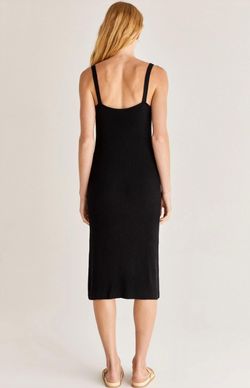 Style 1-61791593-3236 Z Supply Black Size 4 Straight Polyester 1-61791593-3236 Cocktail Dress on Queenly