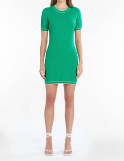 Style 1-642628383-3011 Amanda Uprichard Green Size 8 Mini Tall Height Cocktail Dress on Queenly