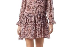 Style 1-736394971-98 Joie Pink Size 10 Silk Mini Tall Height Cocktail Dress on Queenly