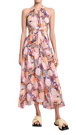 Style 1-756305322-3414 A.L.C. Nude Size 4 Silk Tall Height Cocktail Dress on Queenly