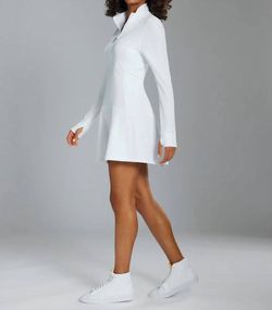 Style 1-788023970-3236 Greyson Clothiers White Size 4 Mini Sorority Jersey Cocktail Dress on Queenly