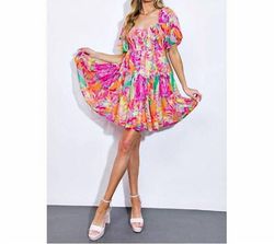 Style 1-813243613-3236 FLYING TOMATO Pink Size 4 Casual Sorority Rush Tall Height Cocktail Dress on Queenly