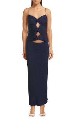 Style 1-81767181-3775 cult gaia Blue Size 16 Sweetheart Plus Size Straight Dress on Queenly