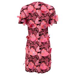 Style 1-82393073-1498 Prabal Gurung Pink Size 4 Floral 1-82393073-1498 Polyester Cocktail Dress on Queenly