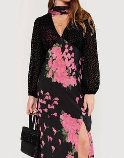 Style 1-832832865-3852 RIXO Black Size 0 Sheer Floral Cocktail Dress on Queenly