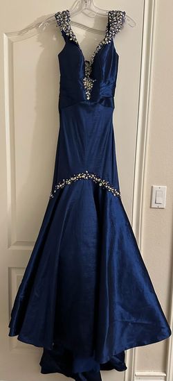 Mac Duggal Blue Size 2 50 Off Military Mermaid Dress on Queenly