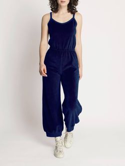 Style 1-935038683-3471 Suzie Kondi Blue Size 4 Free Shipping Navy Jumpsuit Dress on Queenly