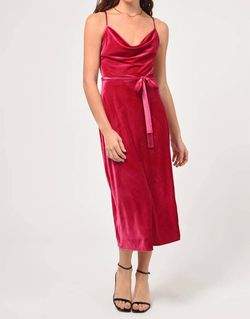 Style 1-944355704-2696 adelyn rae Pink Size 12 Velvet Jersey Polyester Cocktail Dress on Queenly