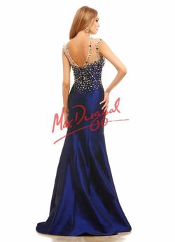 Mac Duggal Silver Size 4 Prom Lace Mermaid Dress on Queenly