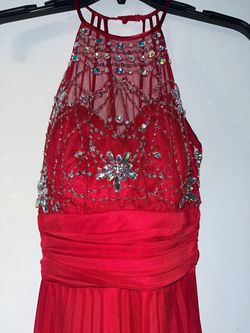 Macy's Red Size 2 Prom Floor Length A-line Dress on Queenly