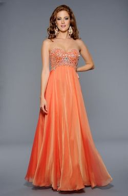 Lara Designs  Orange Size 10 50 Off Floor Length A-line Dress on Queenly