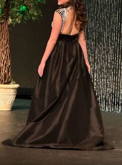 Style 77269R Mac Duggal Black Size 4 Mini Tall Height 50 Off Train Dress on Queenly
