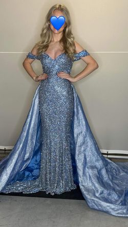 Johnathan Kayne Blue Size 0 Straight Dress on Queenly