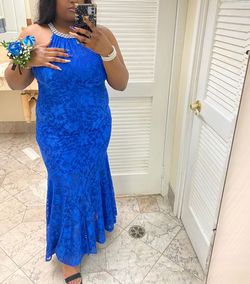 Blue Size 16 Mermaid Dress on Queenly