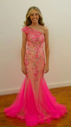 Envious Couture Pink Size 2 Floor Length Mermaid Dress on Queenly
