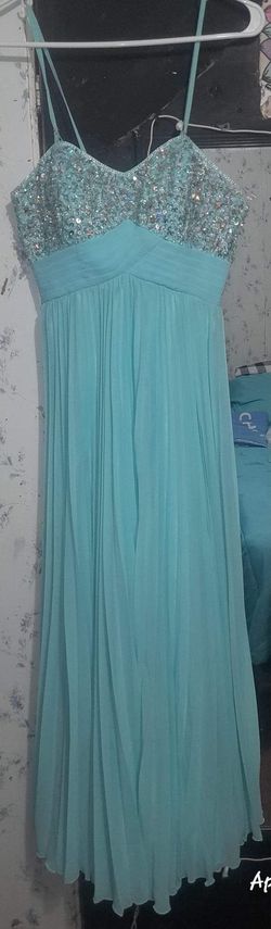 Night moves Blue Size 6 Turquoise Straight Dress on Queenly