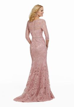 Style Aurrora Morilee Pink Size 2 Floor Length Sheer Sleeves Mermaid Dress on Queenly