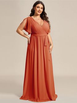 Style LYLA Orange Size 24 A-line Dress on Queenly