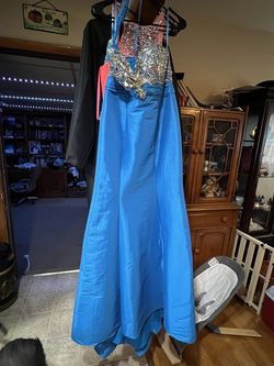 Night Moves  Blue Size 12 Floor Length Mermaid Dress on Queenly
