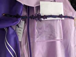 Style EW35028 Emma & Kait's Purple Size 18 Corset Side slit Dress on Queenly