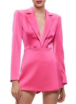 Alice + Olivia Pink Size 6 Floor Length Long Sleeve Jumpsuit Dress on Queenly