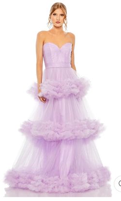 Style 68490 Mac Duggal Multicolor Size 12 Pageant Prom Ball gown on Queenly