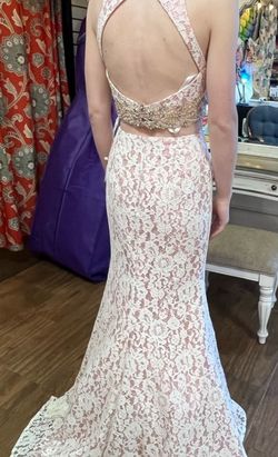 Rachel Allan Pink Size 2 Prom High Neck Mermaid Dress on Queenly