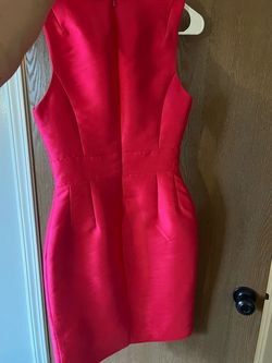 Mac Duggal Pink Size 2 Jersey Swoop Interview Cocktail Dress on Queenly