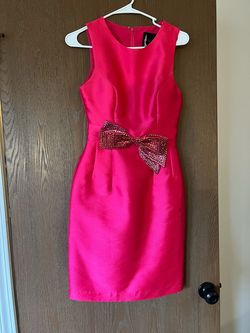 Mac Duggal Pink Size 2 Swoop Jersey Mini Cocktail Dress on Queenly