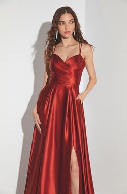 Style Cove Amelia Couture Red Size 12 Bridesmaid Plus Size A-line Dress on Queenly