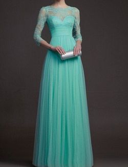 Style KSP269 Green Size 12 Ball gown on Queenly