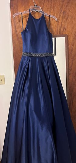 Sherri Hill Blue Size 4 Satin Jersey 70 Off Ball gown on Queenly