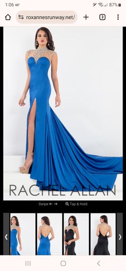 Rachel Allan Blue Size 6 Mermaid A-line Dress on Queenly