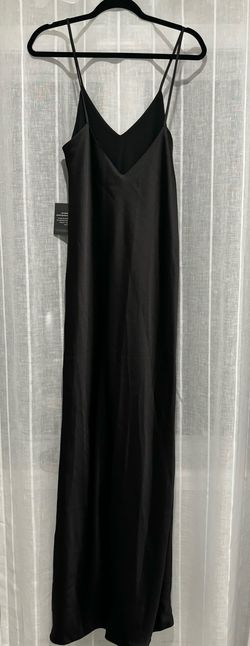 Norma Kamali Black Size 8 Prom Wedding Guest Spaghetti Strap Straight Dress on Queenly
