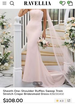 Ravellia  Pink Size 10 Bridesmaid Ball gown on Queenly