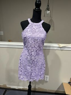 Style 577652 Lulus Purple Size 8 Homecoming Pageant Cocktail Dress on Queenly